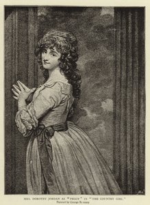 Mme Dorothy Jordan en Peggy dans The Country Girl - George Romney
